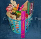 blue supply basket